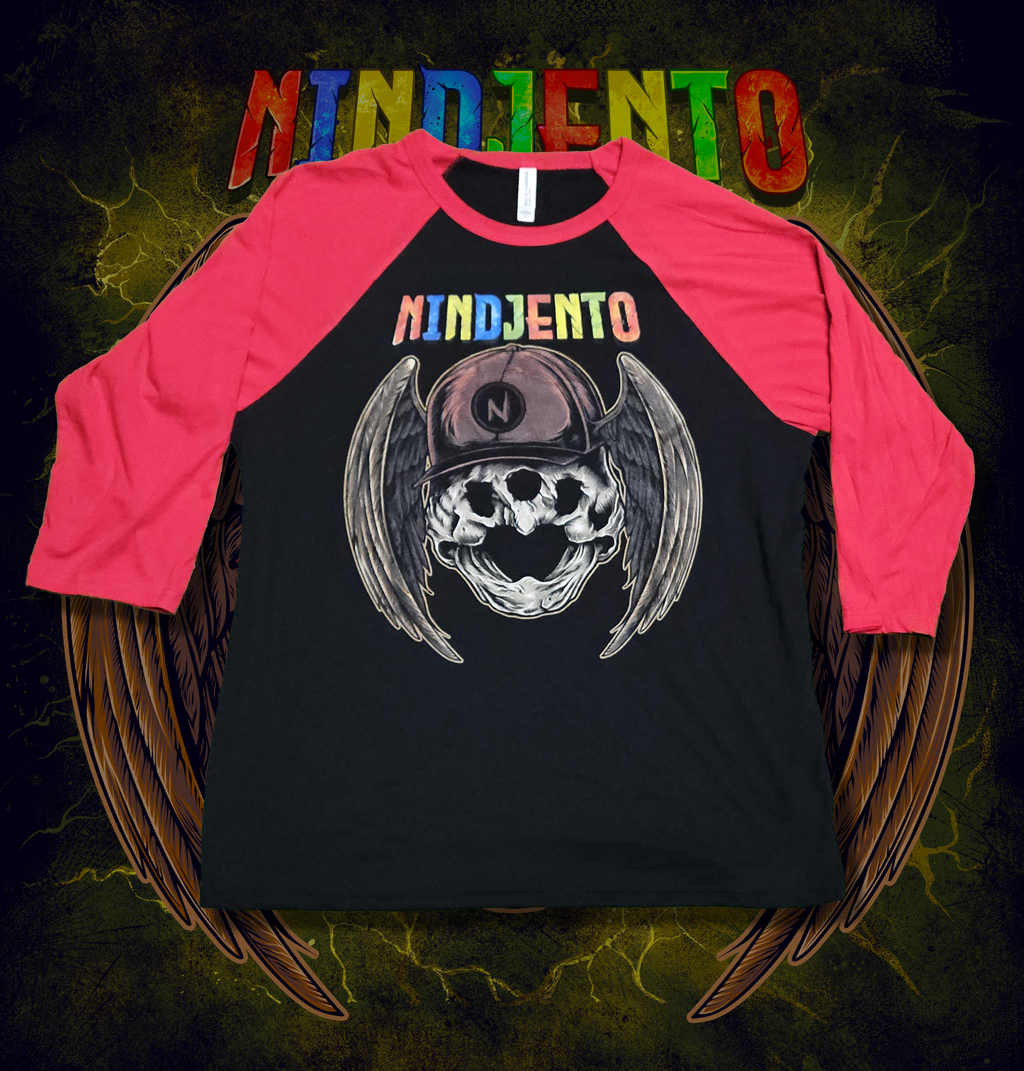 Turtle Skull Baseball T