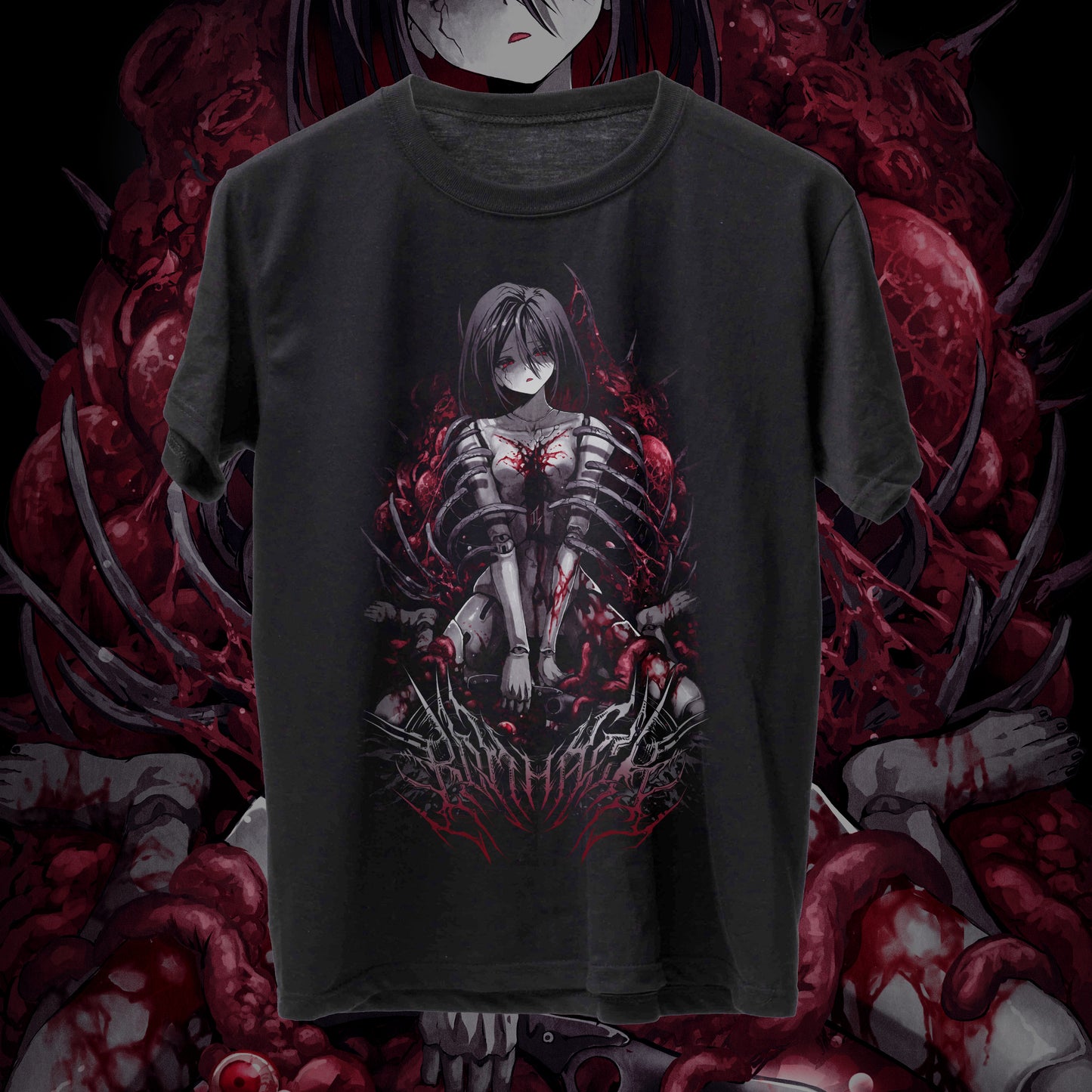 ROMHACK Synthwave Slaughterhouse T Shirt